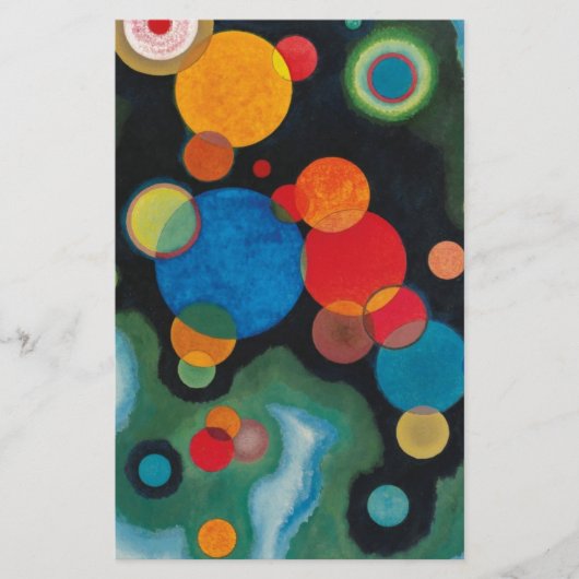 Verdiepte Abstracte olie op Canvas Kandinsky Briefpapier (Voorkant)