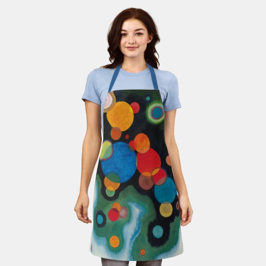 Verdiepte Abstracte olie op Canvas Kandinsky Schort (Gedragen)