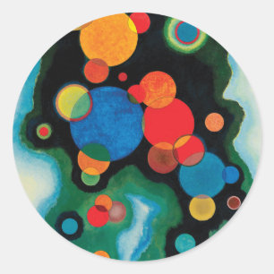 Verdiepte Impuls. Wassily Kandinsky Ronde Sticker