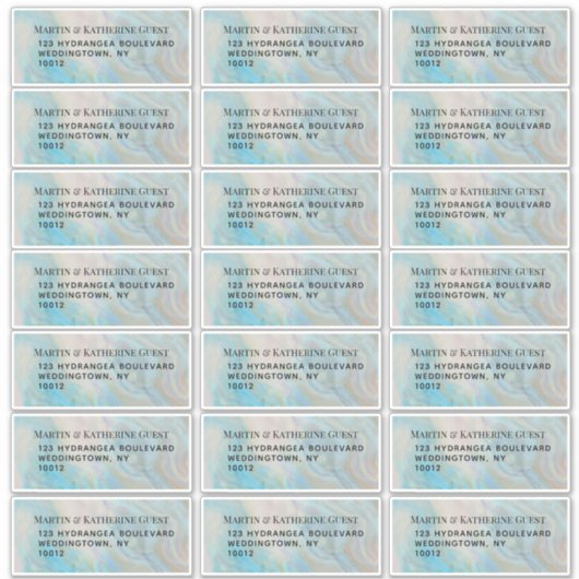 Verdigris Agate Étiquette de la poste 21 par feuil (Devant)