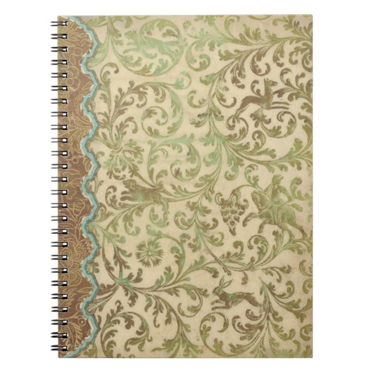 Verdigris Scroll Spiral Journal Notitieboek (Voorkant)