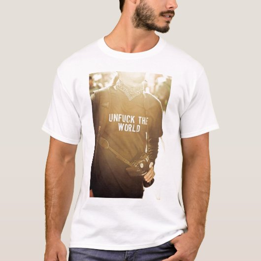 Verdomd de wereld t-shirt (Voorkant)