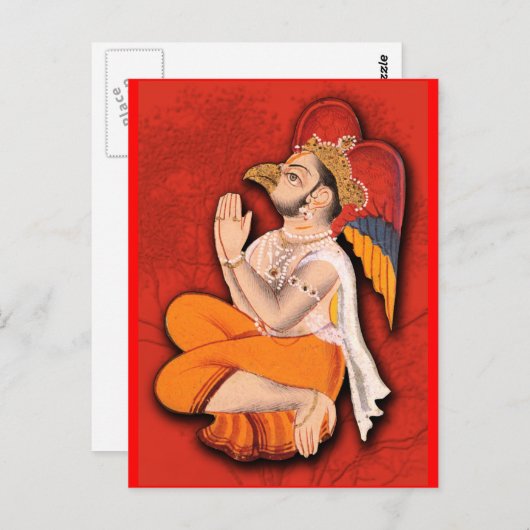 Verdomd Heilig Man met Wings Briefkaart (Voorkant / Achterkant)