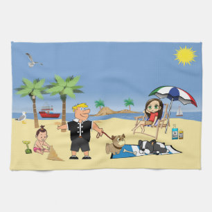 Verdomde Beachy Theedoek
