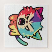 Verdomde boze kat die sust. legpuzzel (Horizontaal)