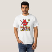 Verdomde duivel met Flames Design T-shirt (Voorkant volledig)