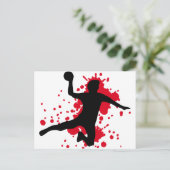 verdomde handbal dodgeball briefkaart (Staand voorkant)