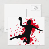 verdomde handbal dodgeball briefkaart (Voorkant / Achterkant)