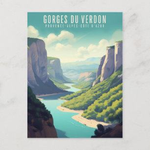 Verdon Gorges - Poster - Afbeelding Feestdagenkaart