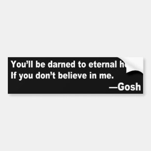 Verdonkerder naar de externe hals grappige bumpers bumpersticker