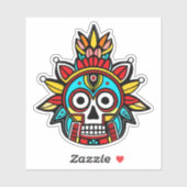 Verdoofde schedel sticker (Vel)