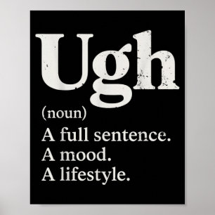 Verdorie Een Volledige Zin Stemming Lifestyle Grap Poster