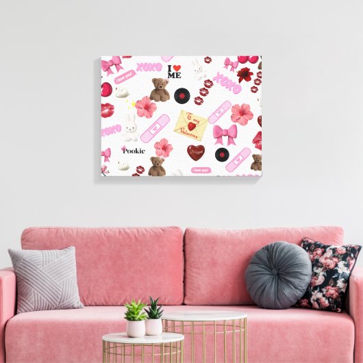 Verdraaid Canvas Afdruk (Insitu (Woonkamer))