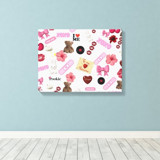 Verdraaid Canvas Afdruk (Insitu (Houten vloer))