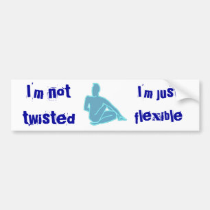 Verdraaid - Yoga-Bumpersticker Bumpersticker