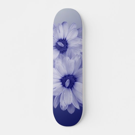 verdraaide blauwe bladen skateboard (Voorkant)