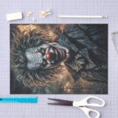 Verdraaide Carnaval Clown | donker ontkoppelingspa Tissuepapier (Craft)