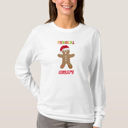 Verdraaide Enkel Fysieke Therapie Kerstmis T-shirt (Voorkant)