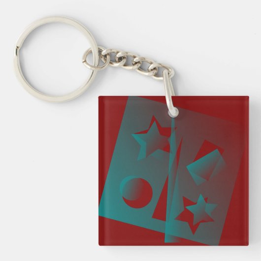 verdraaide geometrie sleutelhanger (Voorkant)