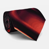 Verdraaide vormen in rood die lijken op matte meta stropdas (Opgerold)