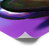 Verdraaide wijnstokken overlappende regenboog poster (Hoek)