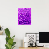 Verdraaide wijnstokken poster (Thuiskantoor)