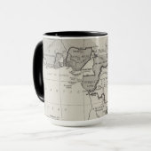 Verdrag Kaart van Afrika Mok (Voorkant links)