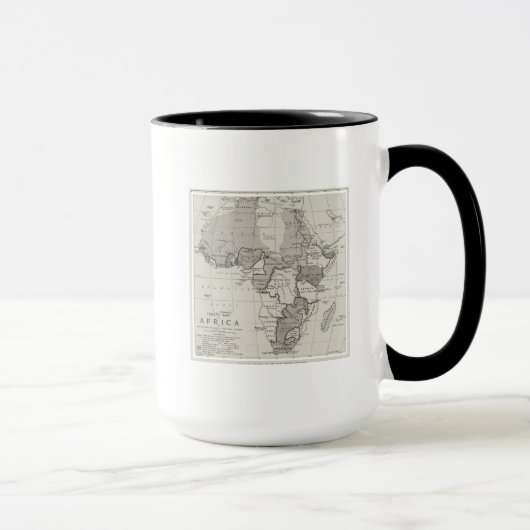 Verdrag Kaart van Afrika Mok (Rechts)