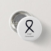 Verdriet Bewustzijn Zwart Lint Custom Button Pin (Voorkant /achterkant)