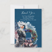 Verdriet in het blauw bedankkaart (Voorkant)