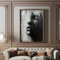 Verdriet Monochromatische Abstracte Kunst