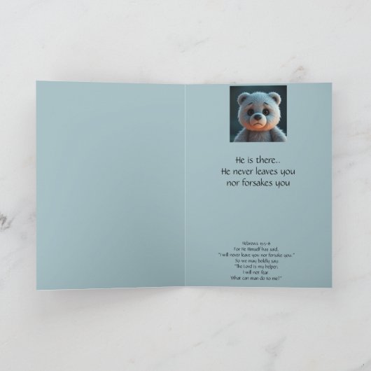 Verdrietig Beer Dier Krijg Goed Of Verlies, Moeili Kaart (Binnen)