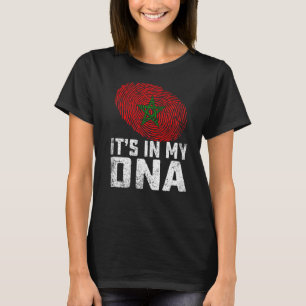Verdrietig dat het in mijn DNA Marokko vlag Mannen T-shirt
