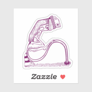 Verdrietig verkeerslicht sticker