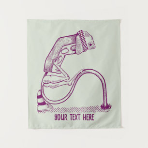 Verdrietig verkeerslicht wandkleed