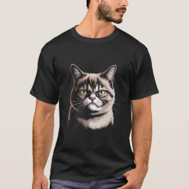 Verdrietige Kat 😿 – Emotionele & Herkenbare Kat O T-shirt
