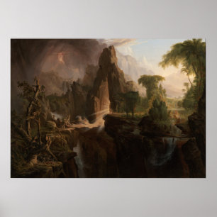 Verdrijving uit Eden (1828) - Thomas Cole Poster