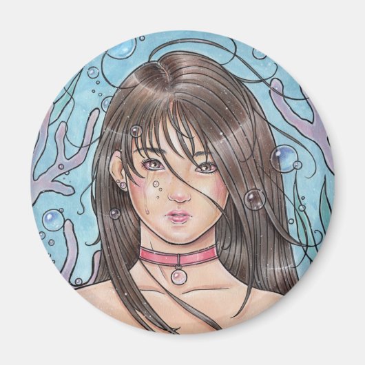 Verdronken zeemeermin magneet (Voorkant)