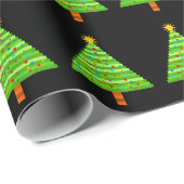 Verdroogde kerstbomen cadeaupapier (Rol Hoek)