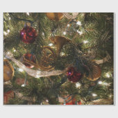 Verdroogde kerstboom cadeaupapier (Vlak)