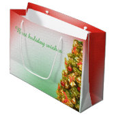 Verdroogde kerstboom groot cadeauzakje (Voorkant Gekanteld)