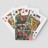 Verdroogde kerstboom pokerkaarten (Achterkant)