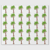 Verdroogde palmboom cadeaupapier (Vlak)