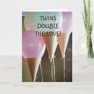 VERDUBBEL DE LIEFDE BIJ DE GEBOORTE VAN JE TWEELIN KAART