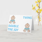 VERDUBBEL DE VREUGDE MET EEN TWEELING KAART (Gele Bloem)