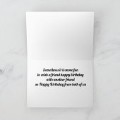 VERDUBBEL DE WENSEN VOOR "JE VERJAARDAG" VAN LAMME KAART (Binnen)