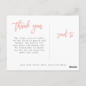 Verdubbel het briefkaart van de vreugdetweelinggeb (Achterkant)