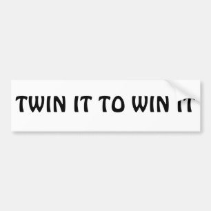 Verdubbel het om te winnen bumpersticker