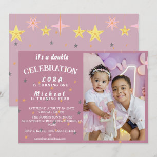 Verdubbel het plezier! Gewrichtsbroer of -zus verj Kaart