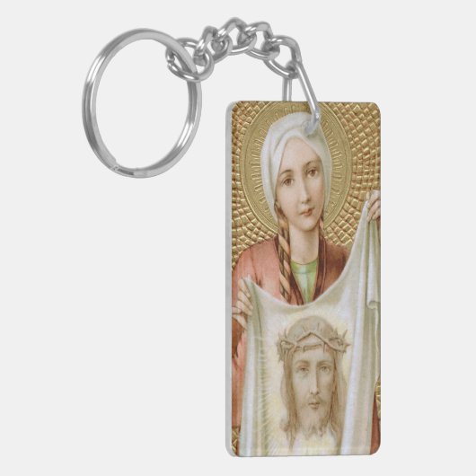 Verdubbelde St. Veronica (JM 60) Rechthoekig Acryl Sleutelhanger (Voorkant Links)